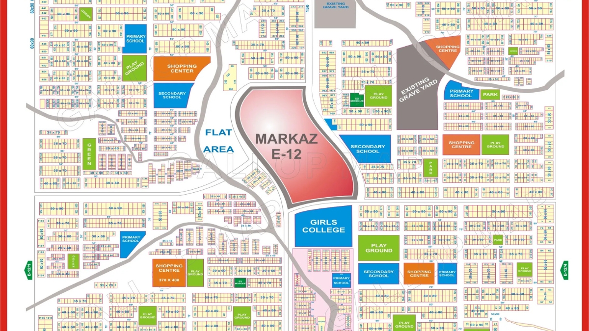 Islamabad Sectors Map