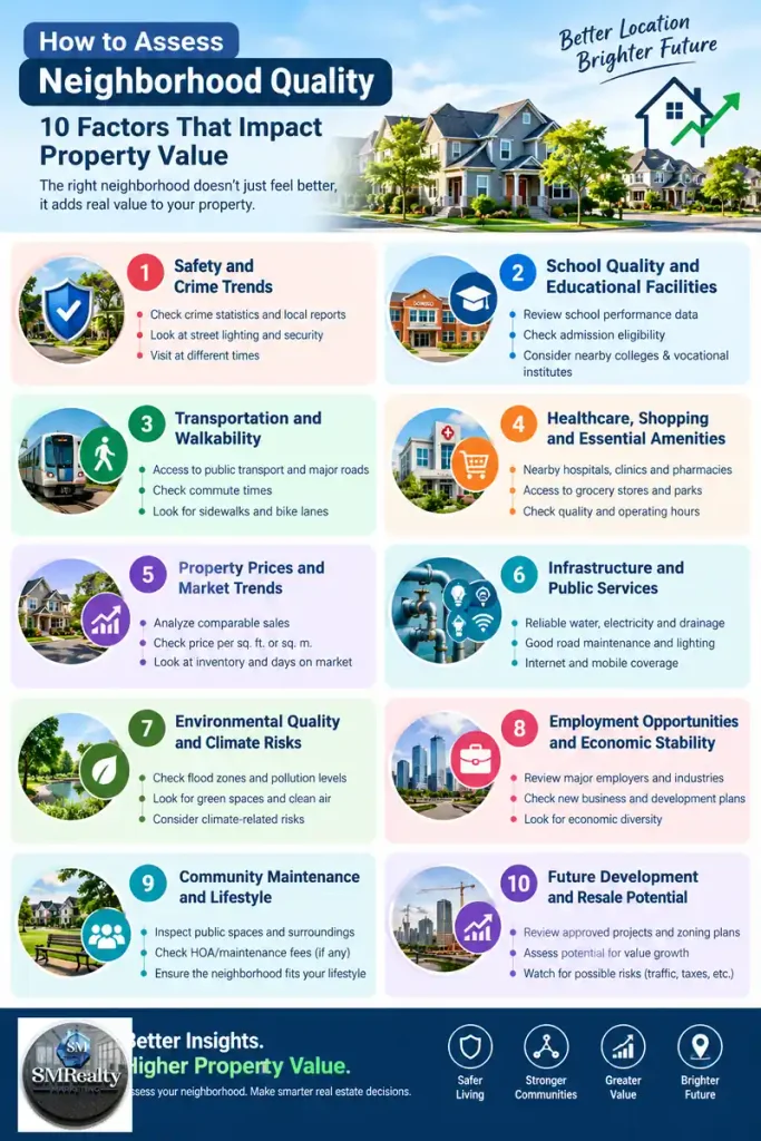 How to Assess Neighborhood Quality: 10 Factors That Impact Property Value — SM Realty and Marketing 