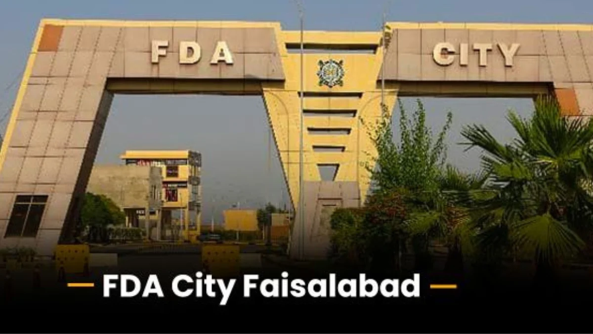 This image is a symbol of the FDA City Faisalabad—the iconic gate of FDA City Islamabad. 