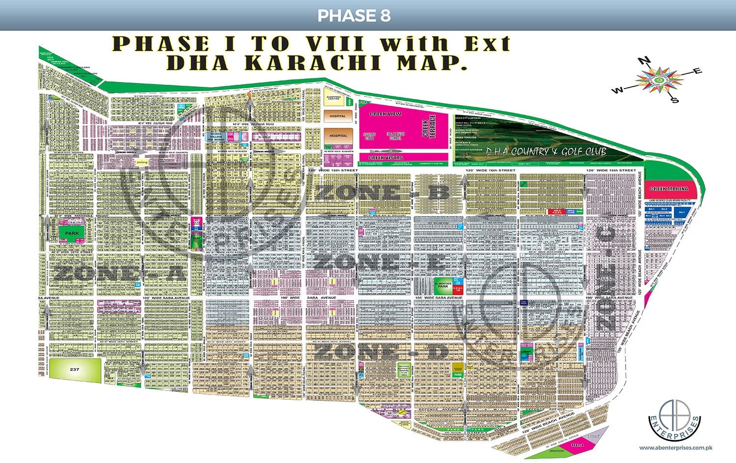 DHA City Karachi Map